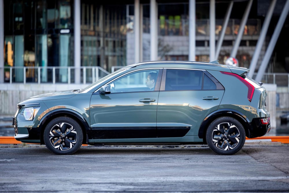 Grå Kia Niro ev.